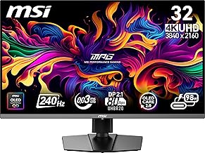 MSI MPG 322URX 32" 4K QD-OLED 240Hz Monitor (A tier)