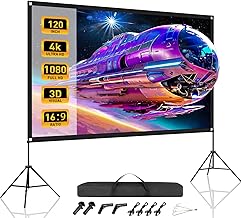 120-inch 16:9 Portable Projector Screen with Dual Tripod Stands (C tier)