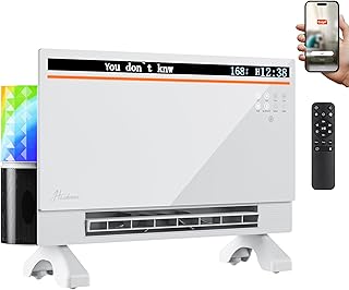 Smart Panel Space Heater 1800W with Bluetooth Speaker (D tier)