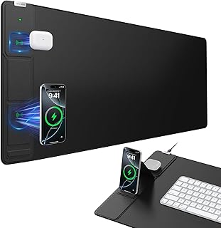 Wireless Charging Mouse Pad 31.5x15.8 Black (C tier)