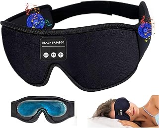 BLACK BAMBOO Sleep Mask with Bluetooth Headphones (C tier)