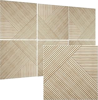 TO-TH Acoustic Panels 24x24x0.4 6-Pack Rustic Oak (C tier)