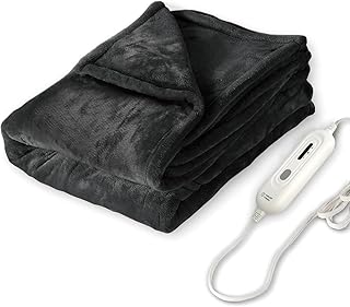 Tefici Electric Heated Blanket Throw 50x60 Black (S tier)