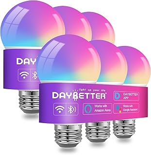 DAYBETTER Smart Light Bulb A19 RGBCW 6-Pack (C tier)