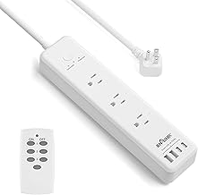 BN-Link Remote Control Power Strip 3 Outlets 4 USB (C tier)