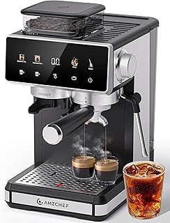 AMZCHEF 20 Bar Espresso Machine with Grinder (D tier)
