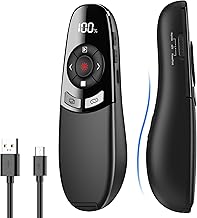 Rechargeable Wireless Presentation Clicker with Red Laser (D tier)