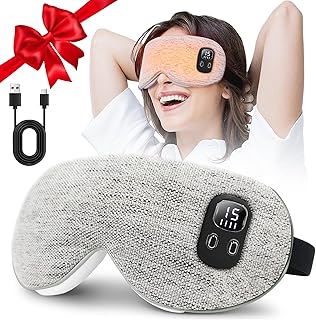 Heated Eye Mask Cordless Rechargeable Gray (C tier)