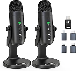 ZealSound Dual Wireless USB Podcast Microphone (D tier)