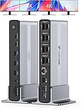 TobenONE DisplayLink Docking Station 4 Monitors 20-in-1 150W (C tier)