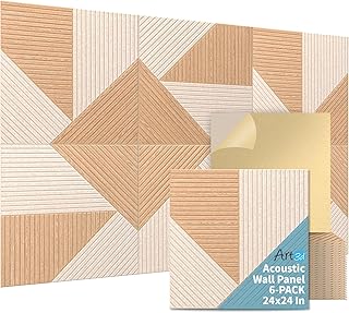 Art3d Acoustic Wall Panels 24x24 6-Pack Dawn (B tier)