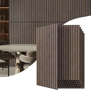 Acoustic Wall Panels 47.2x23.6 6-Pack Deep Walnut (B tier)
