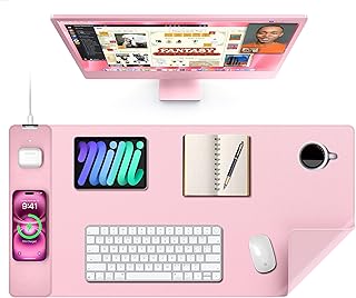 TopMade Mouse Pad 15W Wireless Charging Pink (C tier)