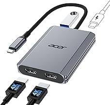 Acer USB-C Dual HDMI Adapter 4K 60Hz 100W PD (B tier)