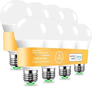 MELPO Smart Light Bulb A19 130W 8-Pack (D tier)