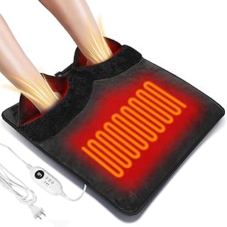 Double Sided Electric Foot Warmer 9 Heat 3 Timer Grey (A tier)