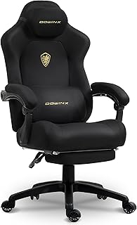 Dowinx Big and Tall Gaming Chair Suede 440lbs Black (C tier)