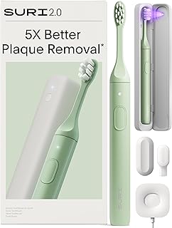 SURI 2.0 Sonic Electric Toothbrush with Pressure Sensor, Green (B tier)