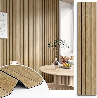 Brown Wood Slat Wall Panels 200x23.6 Wallpaper Roll (C tier)