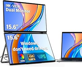 InnoView 15.6" Portable Dual Monitor Foldable (B tier)