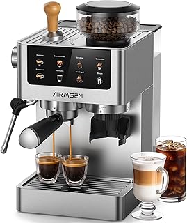 AIRMSEN 20 Bar Espresso Machine with Burr Grinder (D tier)