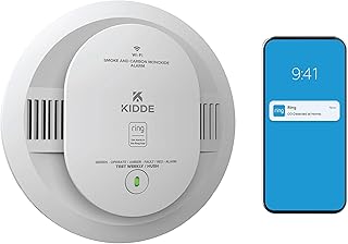 Kidde Smart Smoke and Carbon Monoxide Detector Ring App AA Battery (A tier)