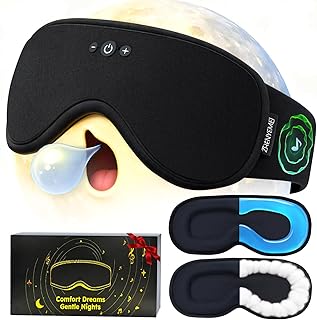 Sleep Mask with Bluetooth 5.4 and Hot/Cold Therapy (C tier)