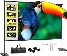 120-inch 16:9 Portable Projector Screen with Stand (C tier)