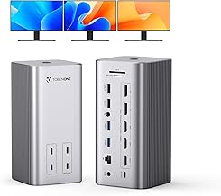 TobenONE 20-in-1 Docking Station 3 Monitors Triple 4K 60Hz 150W (C tier)