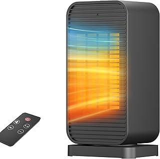 Electric Space Heater 1500W Mini Desk with Remote (D tier)