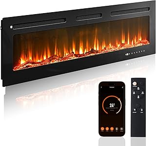 oneinmil Smart Electric Fireplace Heater 60" 1500W (A tier)