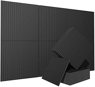 3D Wall Panels Sound Proof Foam 60x40 6-Pack Black (D tier)