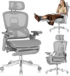 GABRYLLY Ergonomic Office Chair Sync Lumbar Support FLOW550 Gray (B tier)