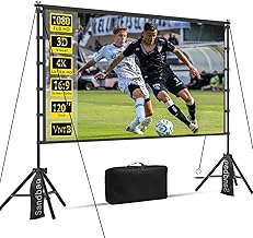 120-inch 16:9 Portable Projector Screen with Stand (C tier)