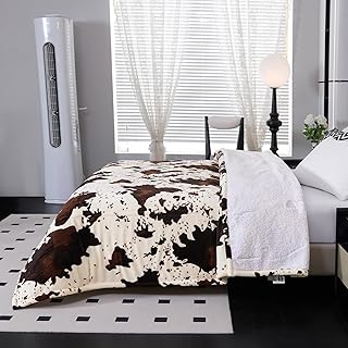 Electric Heated Blanket King 100x90 Cow Print (C tier)