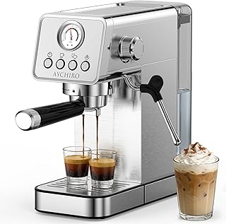 20 Bar Adjustable Espresso Machine with Milk Frother (D tier)