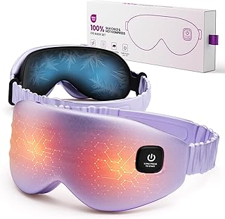Silk Wireless Heated Eye Mask with Cooling Purple (C tier)