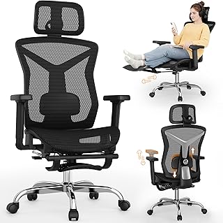 Ergonomic Office Chair with Footrest (C tier)