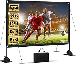 120-inch 16:9 Portable Outdoor Projector Screen with Stand (C tier)