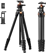 K&F CONCEPT 73" Aluminum Travel Tripod (C tier)