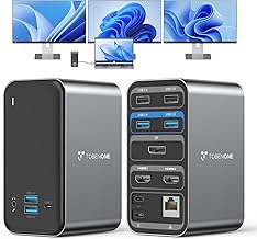TobenONE Docking Station Dual Monitor 2 HDMI DP 100W (C tier)