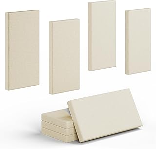 Acoustic Panels Fabric Cover 24x12x2 4-Pack Camel (A tier)