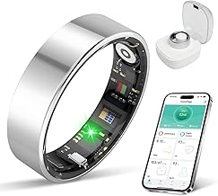 Smart Ring Health Tracker Silver Size 9 (F tier)