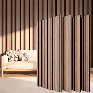 TONOR Wood Wall Panels 47.2x23.6 4-Pack Walnut (B tier)