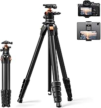 K&F CONCEPT 63" Aluminum Travel Tripod (C tier)