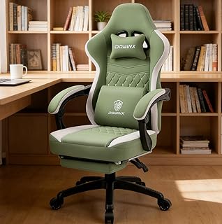 Dowinx Breathable Fabric Gaming Chair Green (C tier)