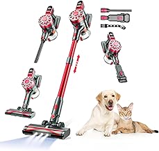 WLOTPO Cordless Stick Vacuum 35Mins Rose Red (D tier)