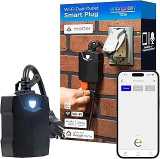 Enbrighten Vibe Outdoor Dual-Outlet Matter Smart Plug (A tier)