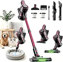 Cordless Stick Vacuum 600W 40000PA 70Mins Fuchsia (C tier)